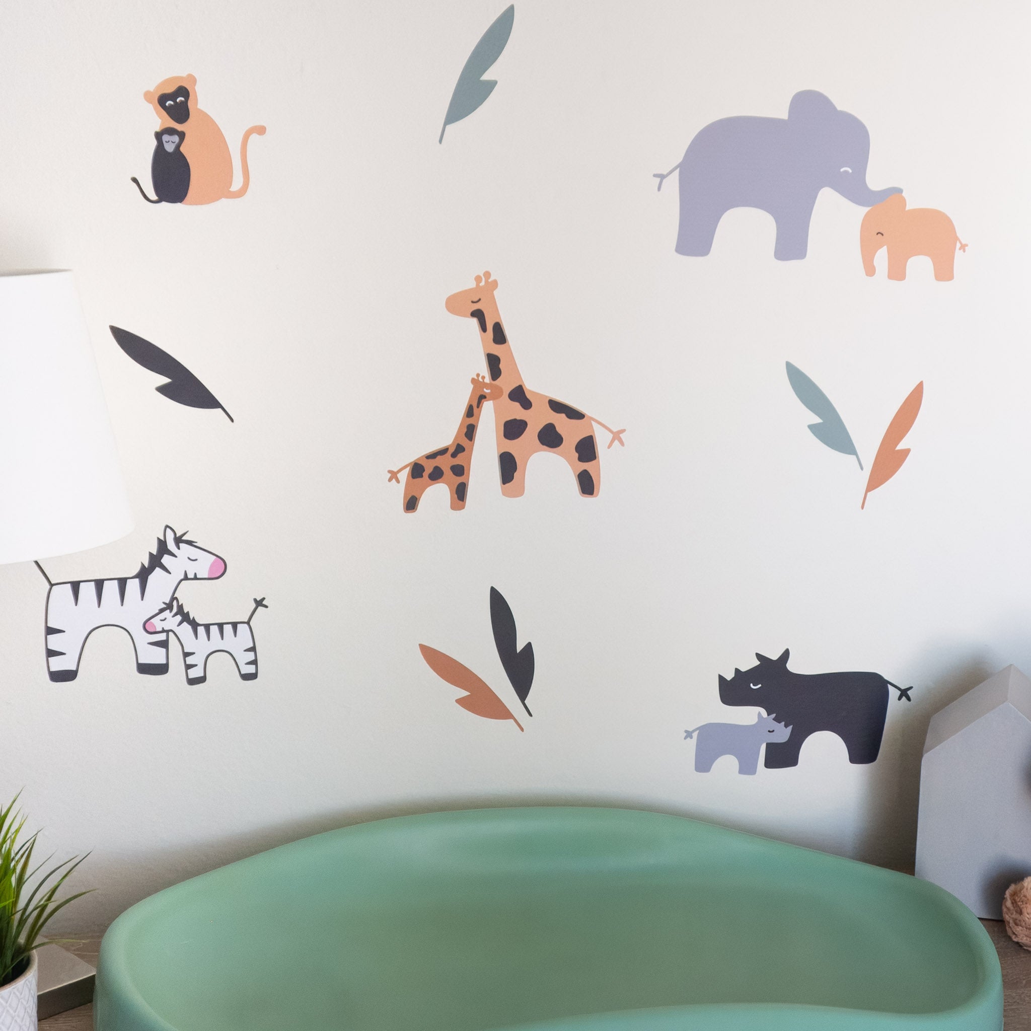 Modern Jungle Animals Wall Art